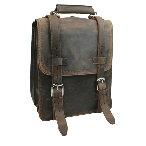 Heavy Duty Full Leather Backpack Tote L61DV